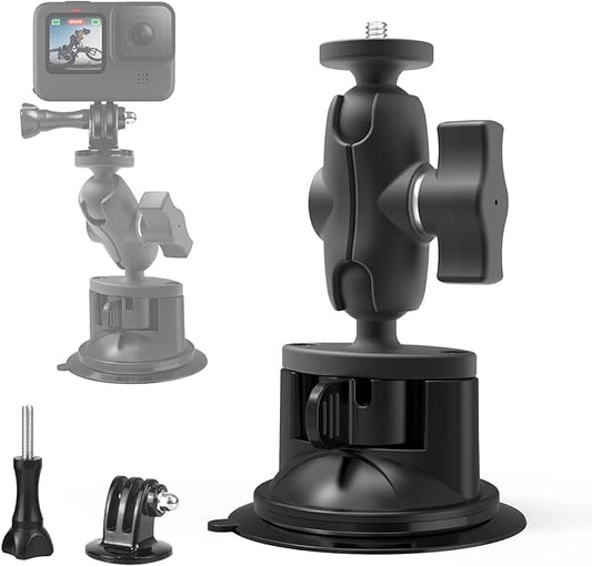 Cam-Grip car suction action camera mount with 360 rotatable